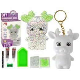 Rinkinys 3D balto elnio deimantinis DIY – kūrybiniam laisvalaikiui ir dekorui namuose