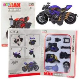 Žaislinis motociklas surenkamas su varžtais – kūrybiškiems nuotykiams ir lavinimui