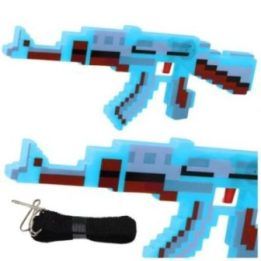 Ginklas žaislinis mėlynas Pixel Rifle – linksmiems nuotykiams ir vaizduotės žaidimams