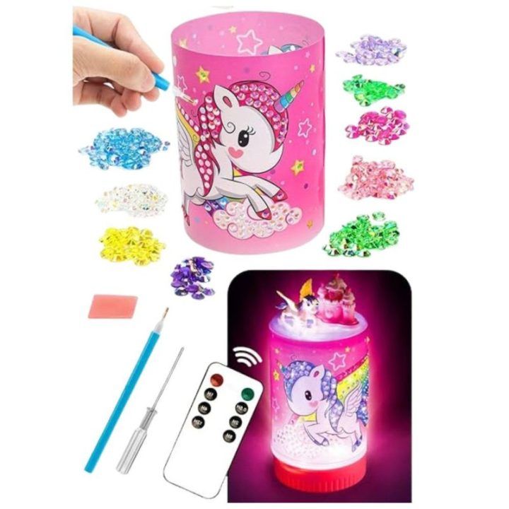 Naktinė lempa vienaragio stiklainis Creative Kit