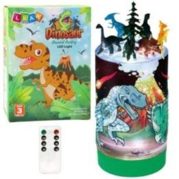 Naktinė lempa su dinozaurų rinkiniu DIY – kūrybiškiems vakaro nuotykiams ir šviesai