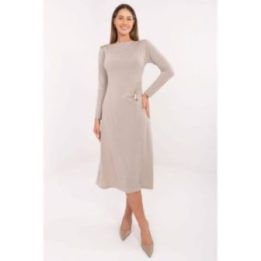 Suknelė šifoninė Makadamia Italy Moda – smėlio