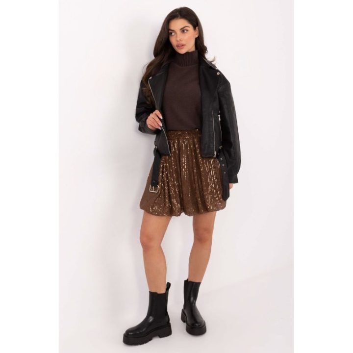 Sijonas trumpas Italy Moda – ruda