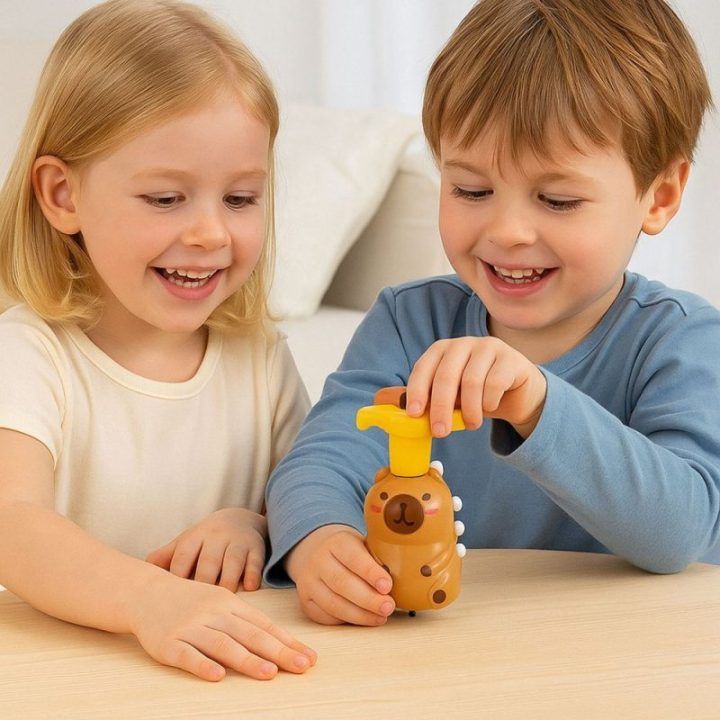 Žaislas su LED šviesomis Capybara – linksmybėms ir sensoriniam lavinimui