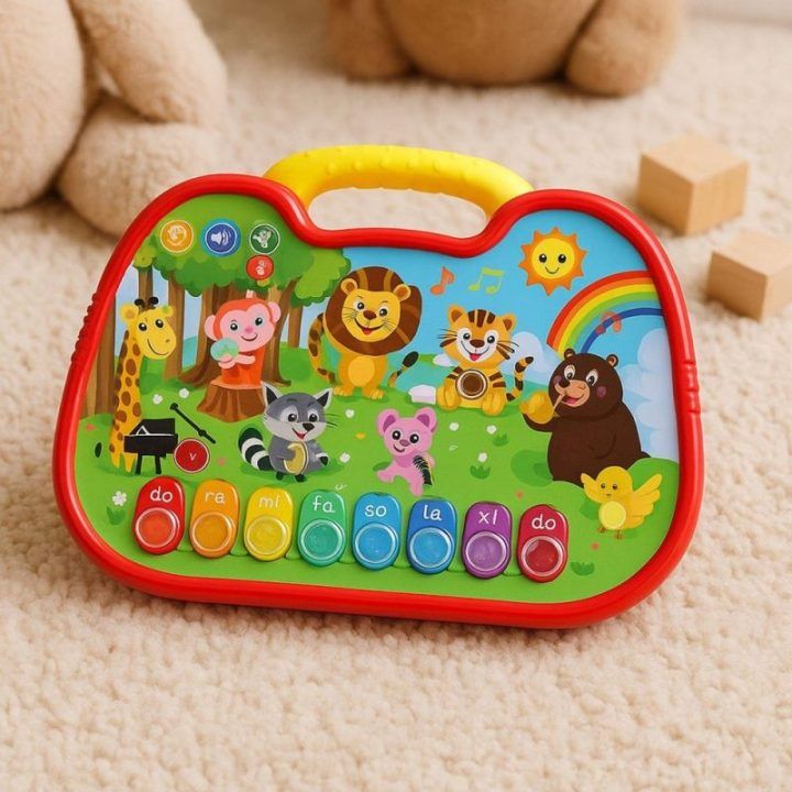 Interaktyvi edukacinė lenta Animal World Instruments Piano – žaismingam mokymuisi namuose