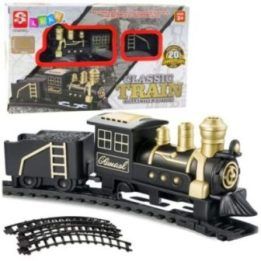 Žaislinis traukinys su bėgiais Classic Train – smagiam žaidimui namuose