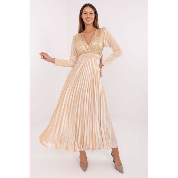 Suknelė ilga Italy Moda – smėlio