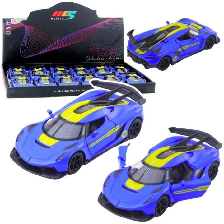 Automobilio sportinis metalinis mėlynas 1:32 Race Drive