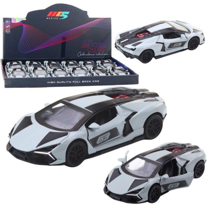 Žaislinė sportinė mašinėlė metalinė pilka 1:32 Race Drive