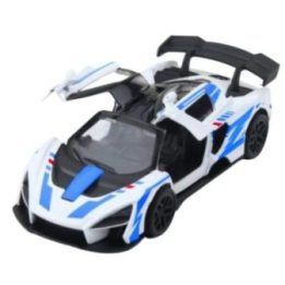 Žaislinis automobilis sportinis baltas 1:32 Metal Drive