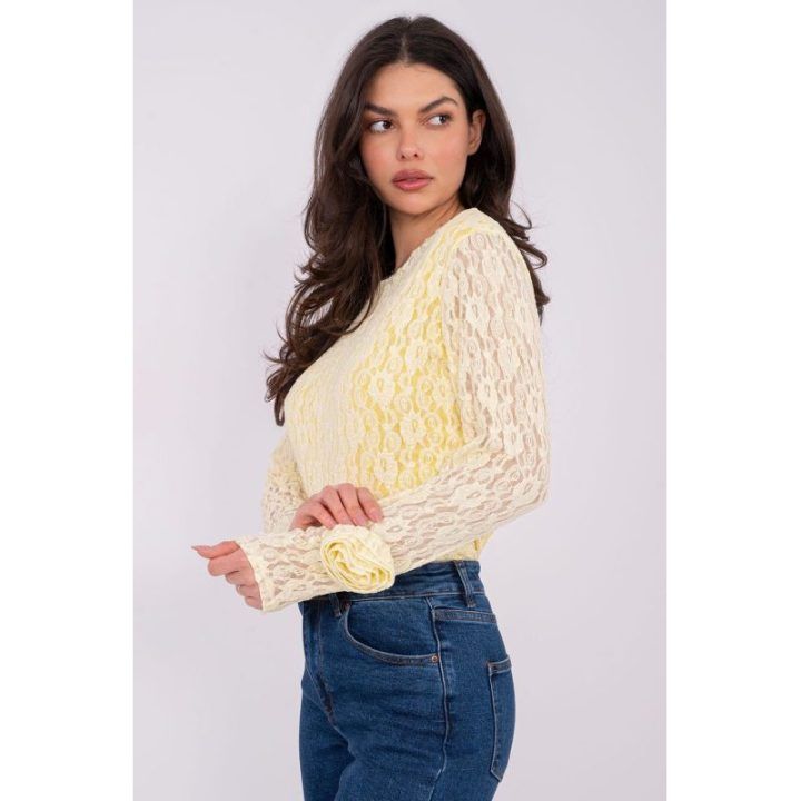 Palaidinė moteriška Blouse Italy Moda – geltona