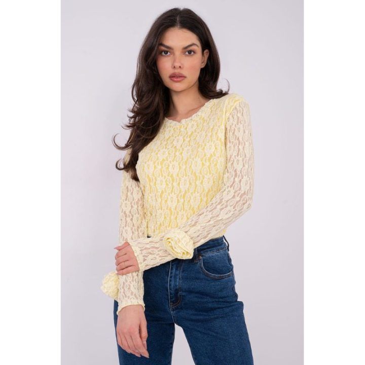 Palaidinė moteriška Blouse Italy Moda – geltona