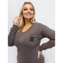Palaidinė moteriška ruda plus size RV