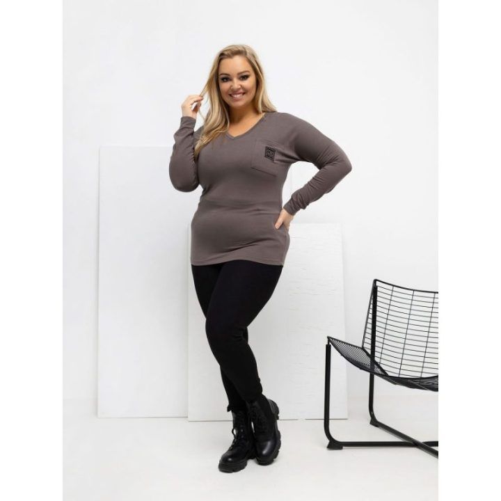 Palaidinė moteriška ruda plus size RV