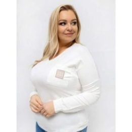 Palaidinė moteriška ecru spalvos plus size RV
