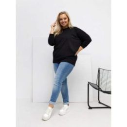 Palaidinė moteriška juoda plus size RV