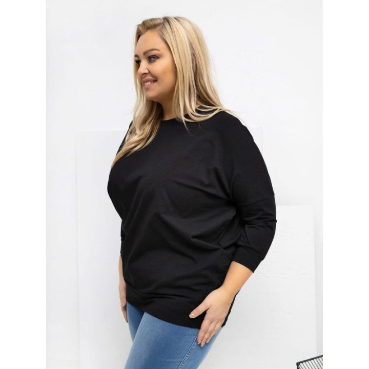 Palaidinė moteriška juoda plus size RV