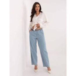 Kelnės moteriškos šviesiai mėlynos D80038BB62630L220