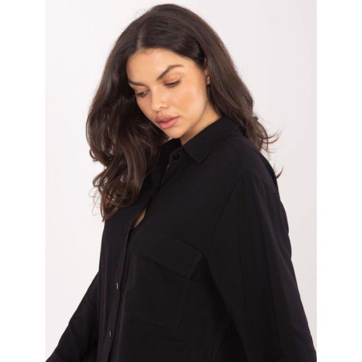 Palaidinė moteriška juoda oversize