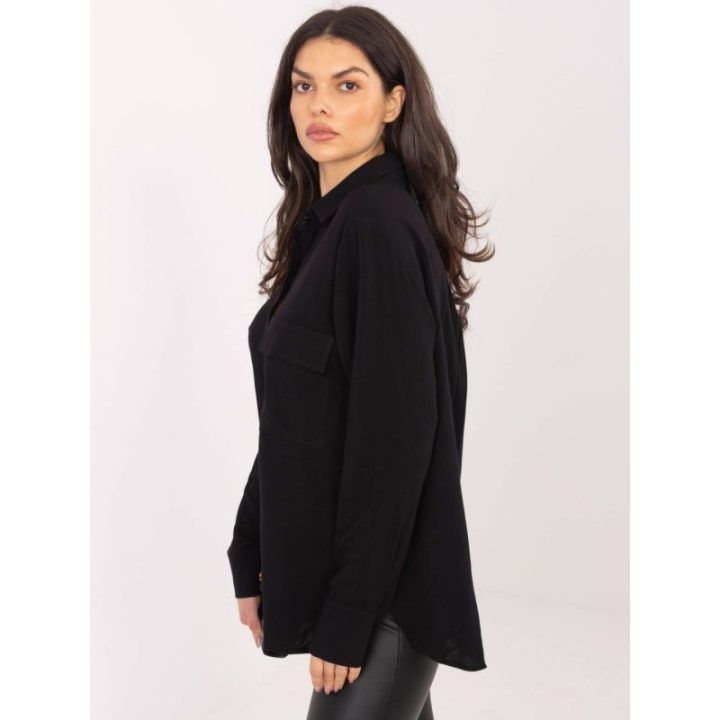 Palaidinė moteriška juoda oversize