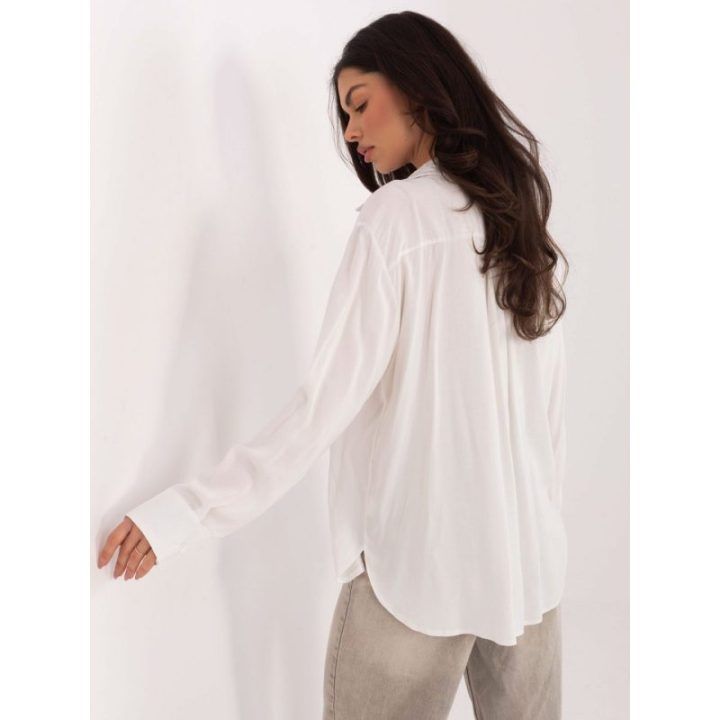Palaidinė moteriška balta oversize