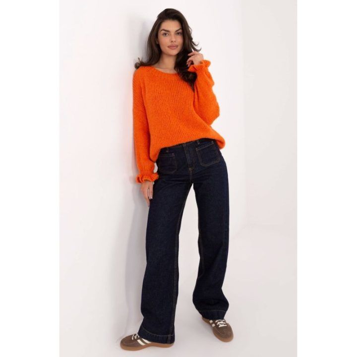 Megztinis moterims Italy Moda – oranžinė