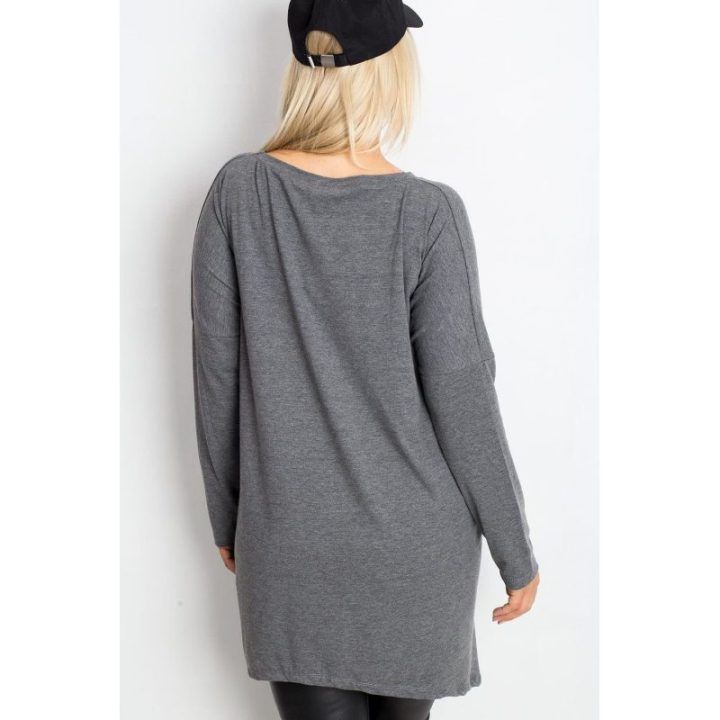 Tunika moterims oversize pilka Plus Size Relevance