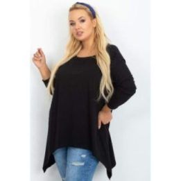 Tunika moterims plus size juoda Relevance