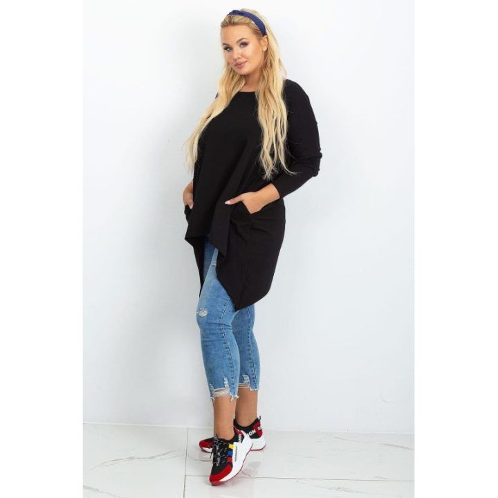 Tunika moterims plus size juoda Relevance