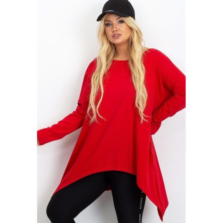 Tunika moterims oversize kirpimo raudona Relevance