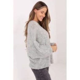 Megztinis oversize kirpimo Factory Price – pilka