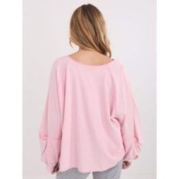 Palaidinė moteriška oversize šviesiai rožinė