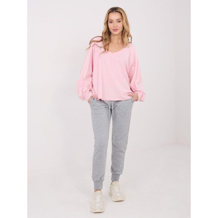 Palaidinė moteriška oversize šviesiai rožinė