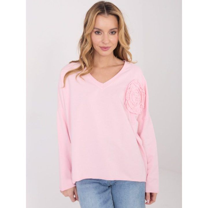 Palaidinė moteriška oversize šviesiai rožinė