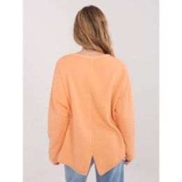 Palaidinė moteriška šviesiai oranžinė be gobtuvo