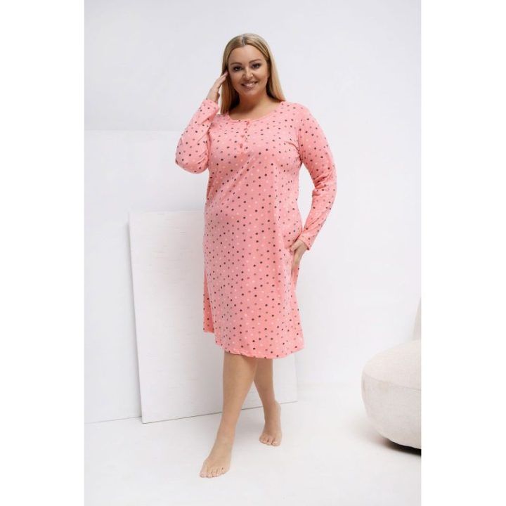 Moteriška naktinukė Plus Size Forever Pink