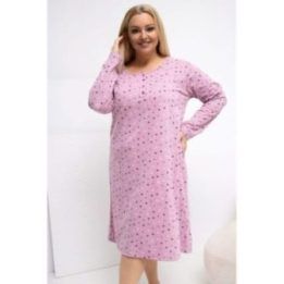 Moteriška naktinukų suknelė Plus Size Forever Pink