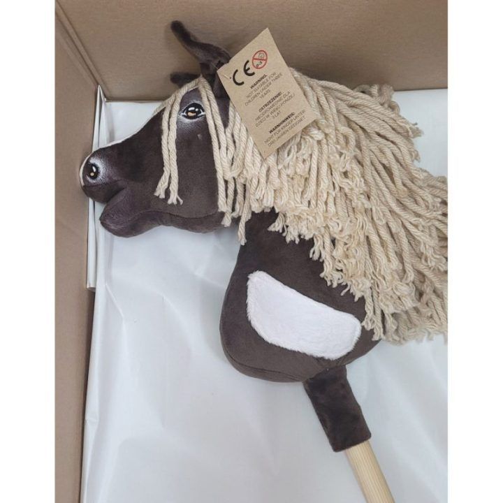 Hobby Horse lazdelinis arkliukas Super Premium western IV tamsiai rudas A4