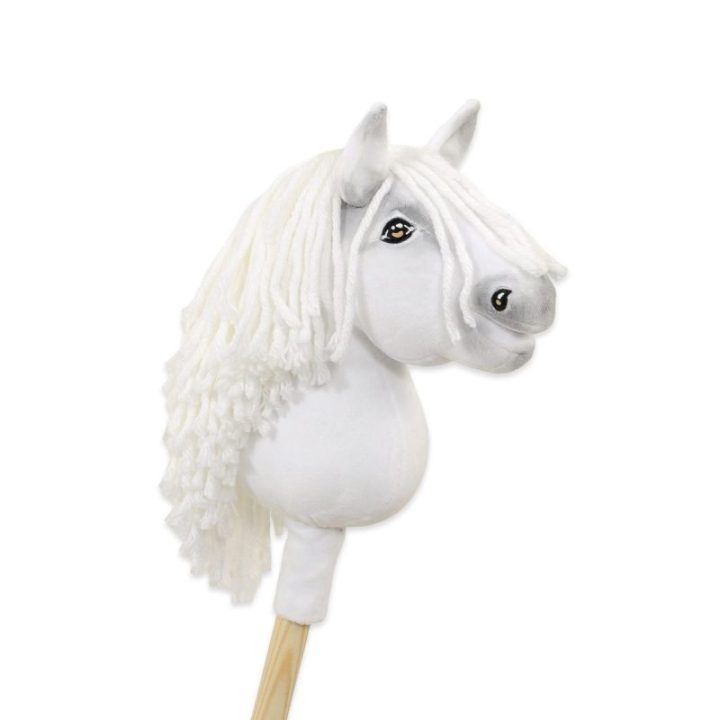 Hobby Horse lazdelinis arkliukas Super Premium baltas A5