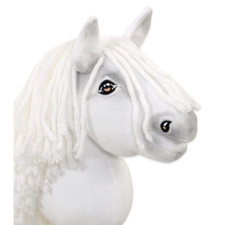 Hobby Horse lazdelinis arkliukas Super Premium baltas A5