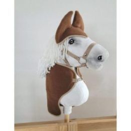 Rudas flisinis apklotas su ausų uždangalais Hobby Horse A4–A5