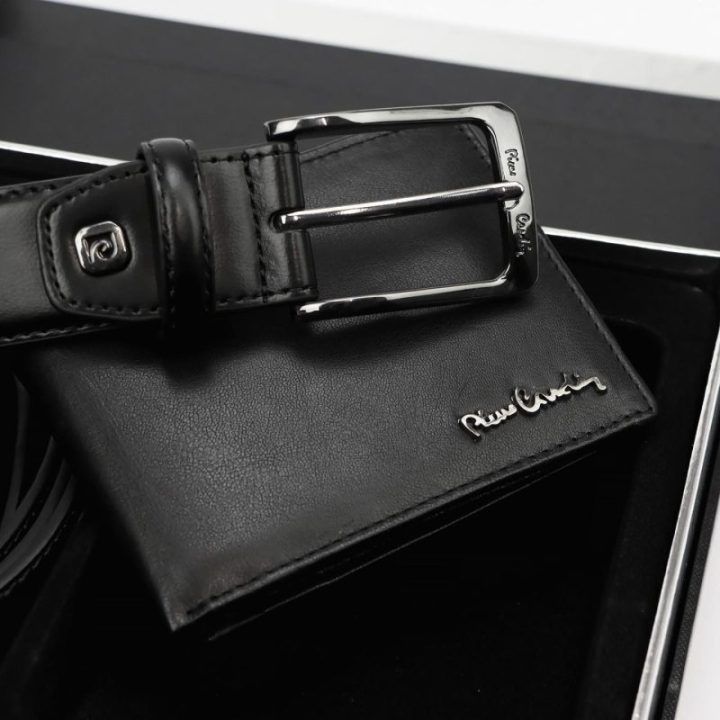 Vyriškas dovanų rinkinys su pinigine ir diržu Pierre Cardin
