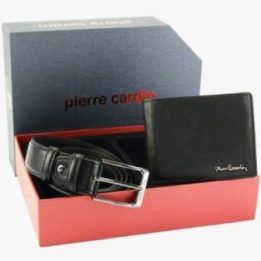 Vyriškas dovanų rinkinys su diržu ir pinigine Pierre Cardin