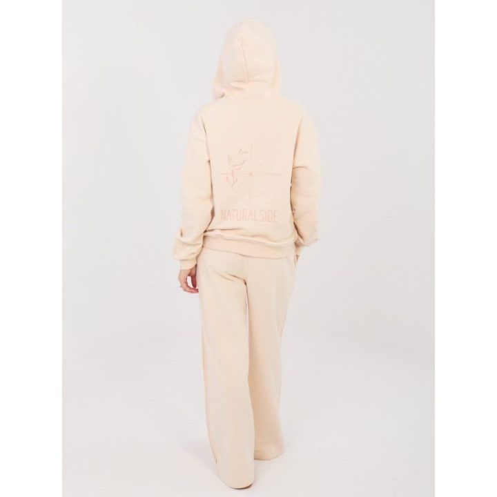 Moteriškos laisvalaikio kelnės šviesiai smėlio spalvos
