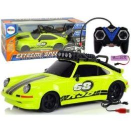 RC sportinis automobilis 1:18 su atsarginiu ratu žalias Pilot