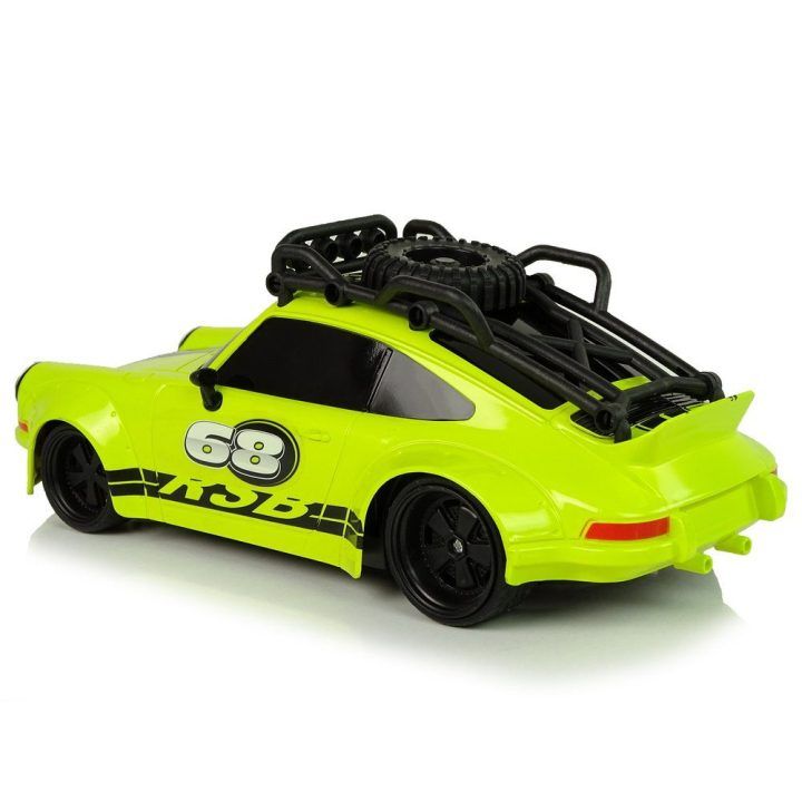 RC sportinis automobilis 1:18 su atsarginiu ratu žalias Pilot