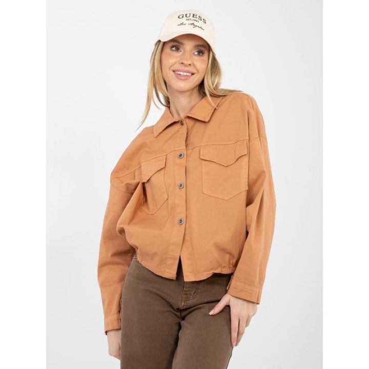 Moteriška oversize palaidinė tamsiai oranžinė
