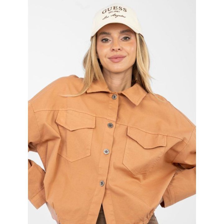 Moteriška oversize palaidinė tamsiai oranžinė