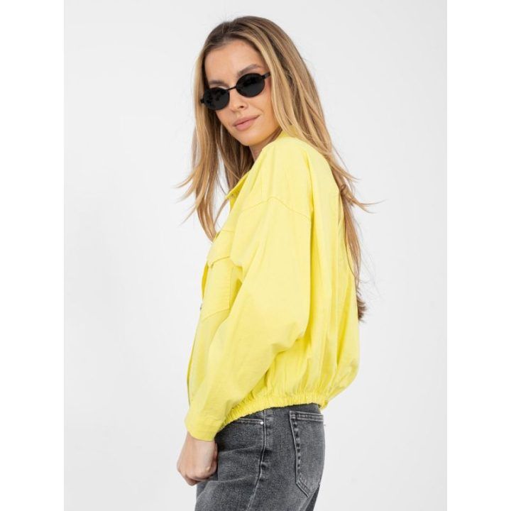 Moteriška oversize geltona palaidinė