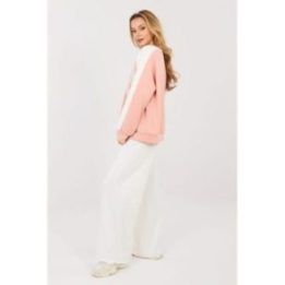 Moteriškos plačios kelnės Italy Moda – rožinė